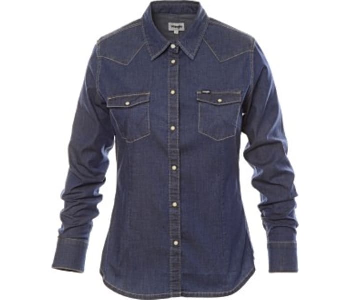 Košile Wrangler Slim Western Dark Stone tmavě modrá