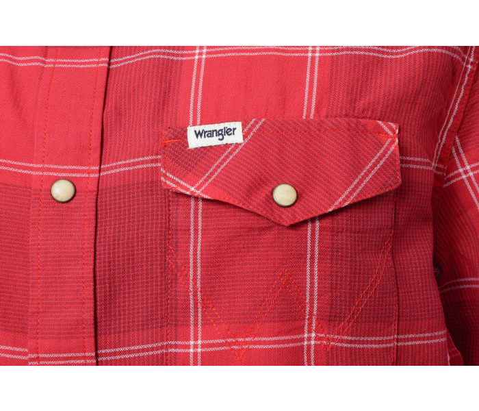 Košeľa Wrangler Western Formula Red pánska červená