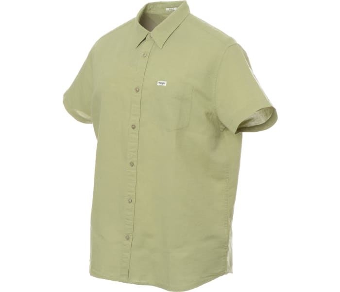 Košeľa Wrangler 1 PKT Shirt Tea Leaf pánska olivová