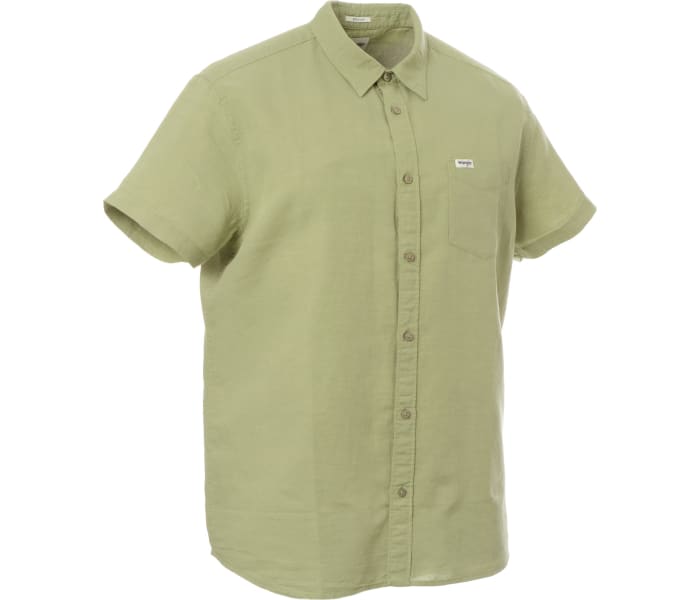 Košeľa Wrangler 1 PKT Shirt Tea Leaf pánska olivová