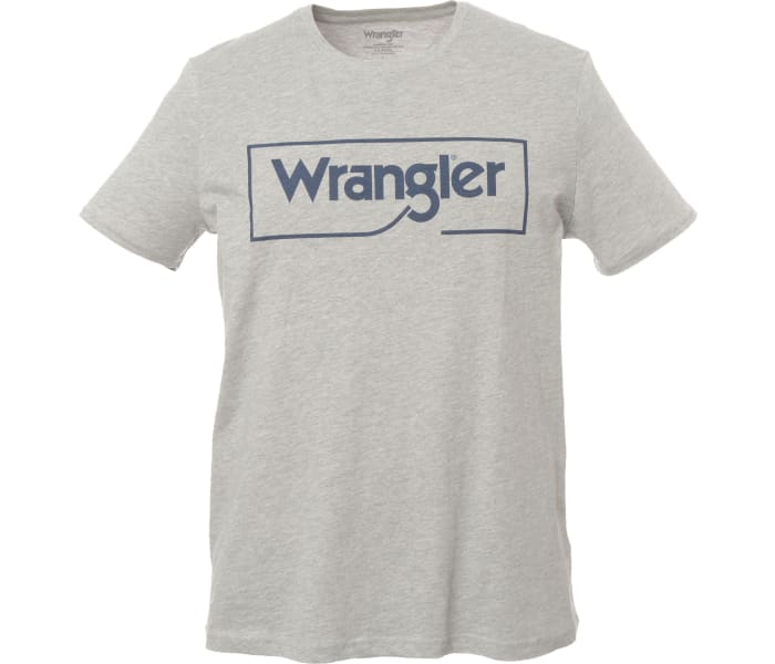 Triko Wrangler Frame Logo pánské světle šedé