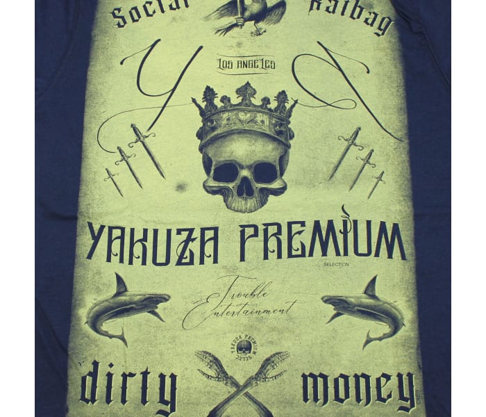 Tričko Yakuza Premium pánske tmavo modré