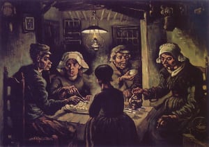 sejarah kanvas the potato eaters