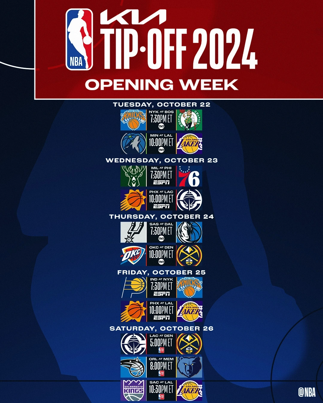 NBA Unveils 2024-25 Season Schedule