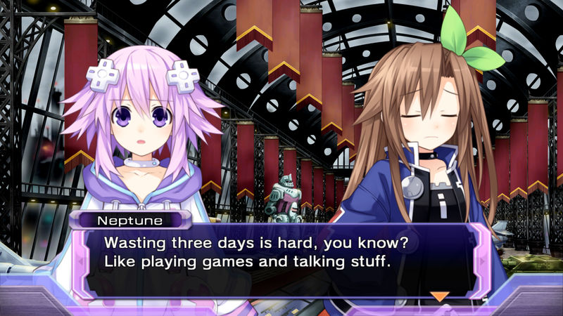 Shows Neptune and IF talking about wasting time.