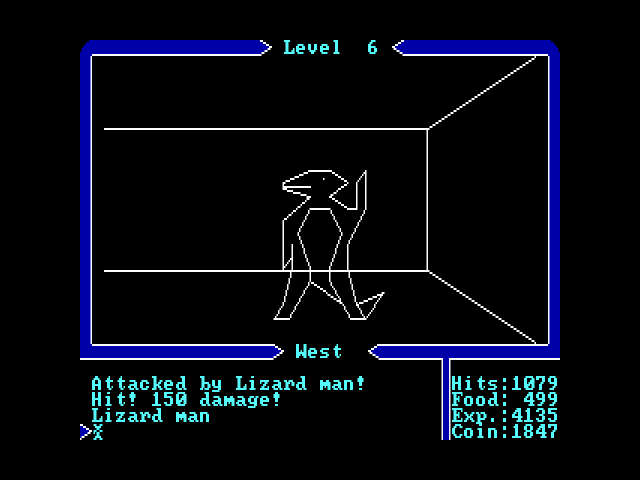 Shows an enemy of the game, the Lizard man.