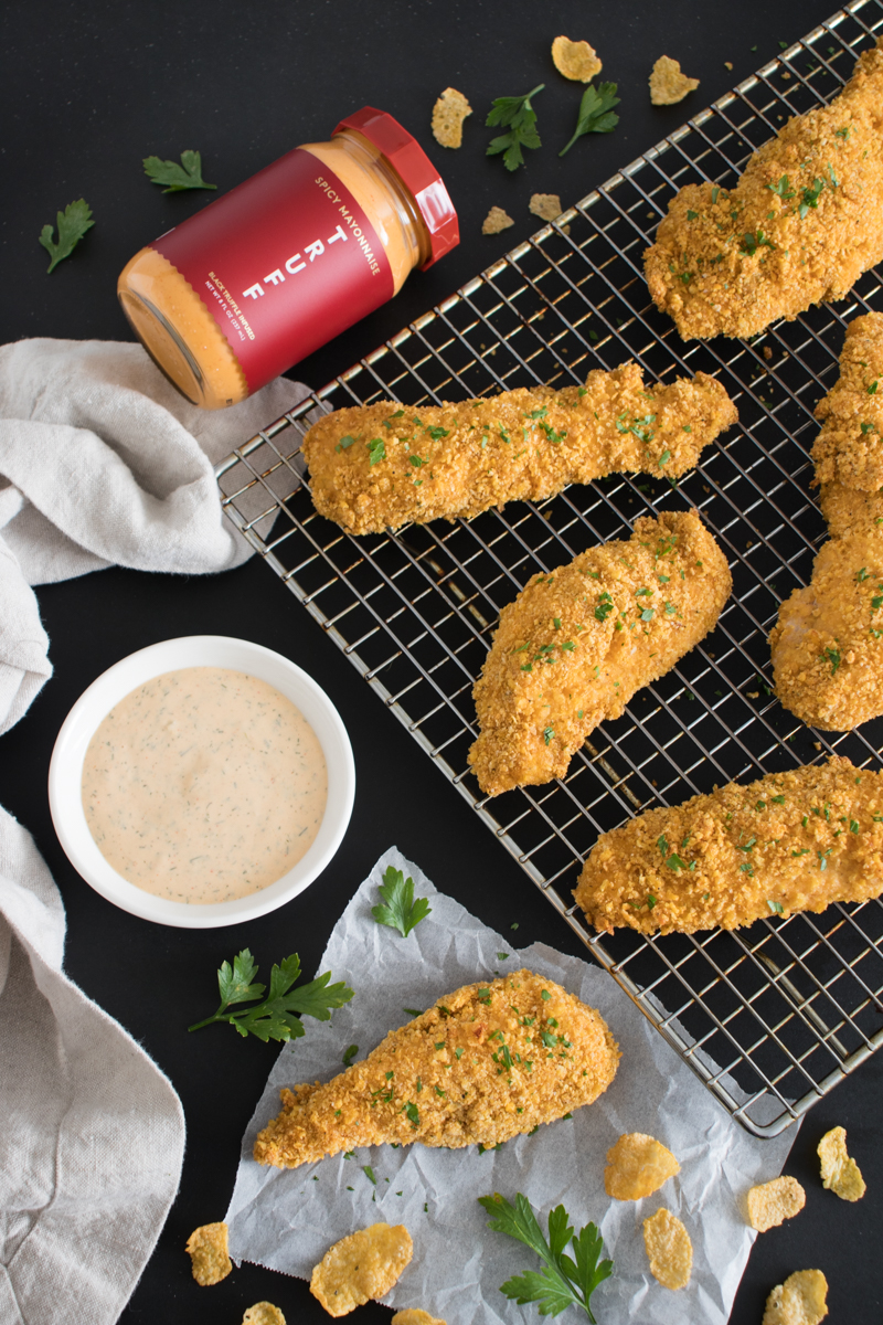 Spicy Ranch Cornflake Chicken Recipe | TRUFF