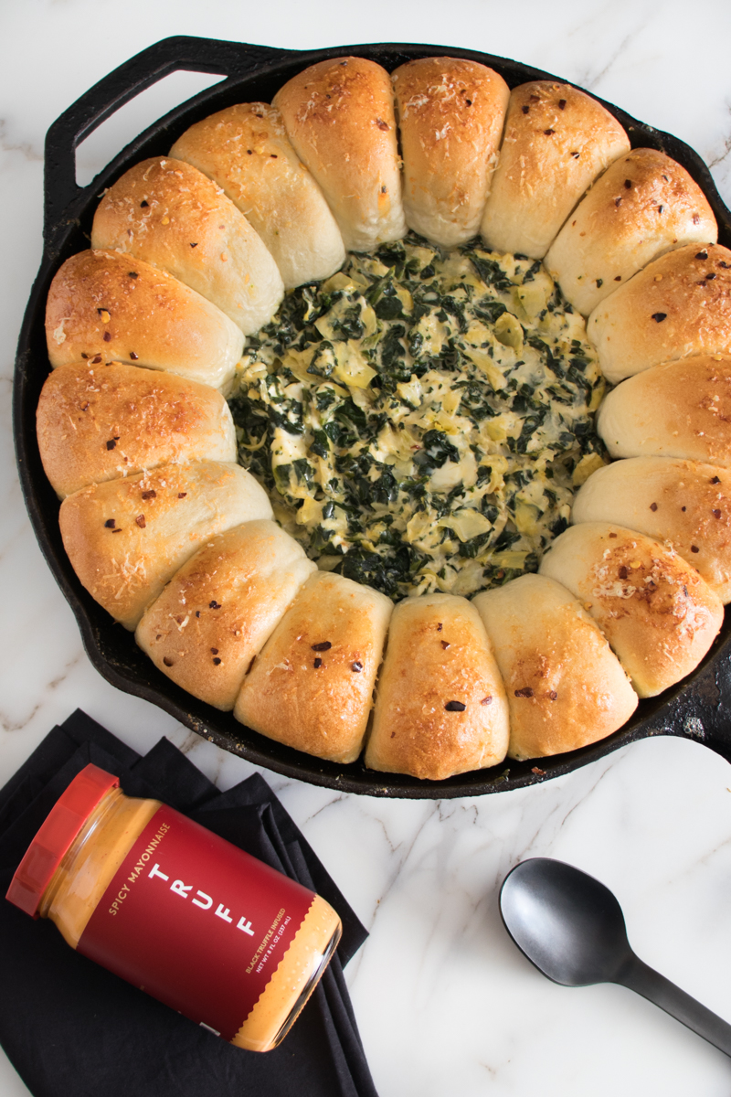 Skillet Bread & Spinach Dip | TRUFF