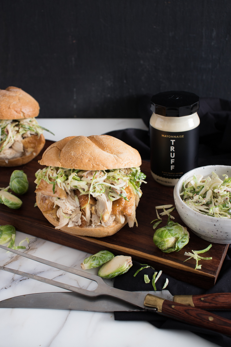 Pulled Turkey Sandwiches & Brussel Sprout Slaw | TRUFF