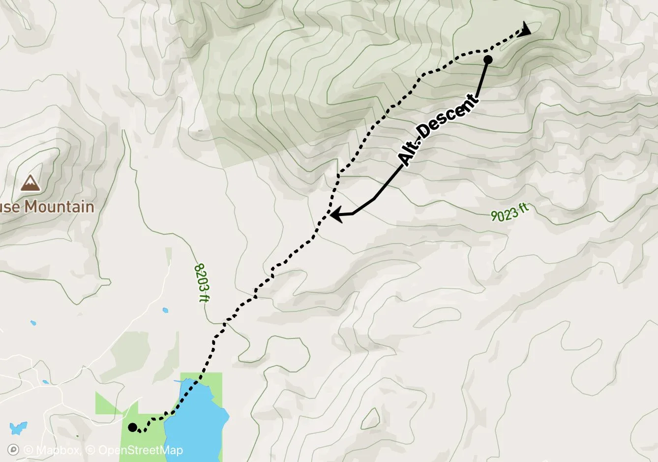 Farewell Mountain map