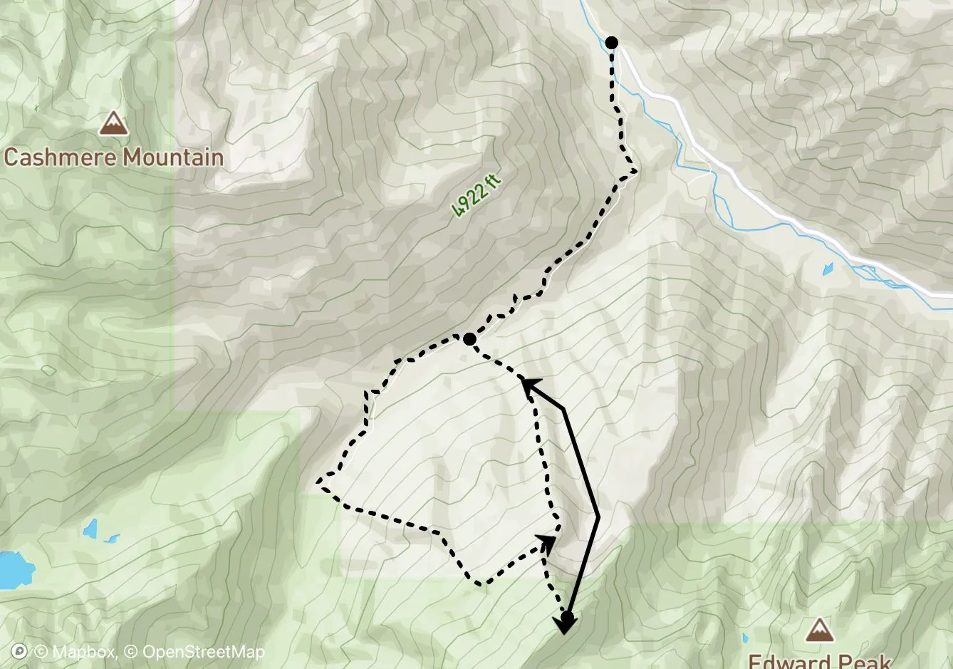 Cannon Mountain Couloir map