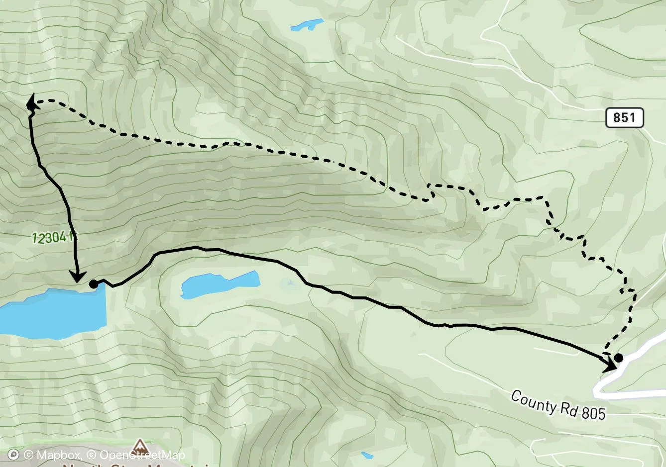 Quandary Peak map