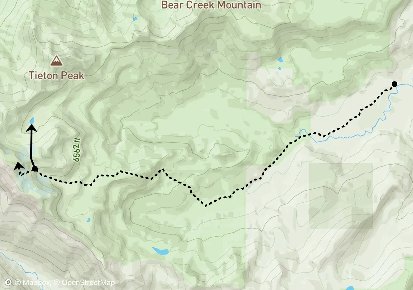 Goat Rocks map