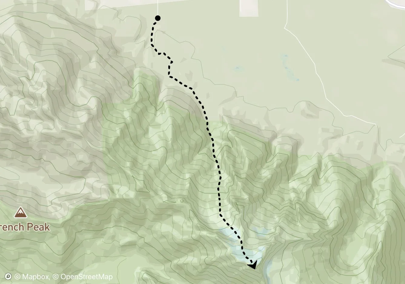 Whitehorse Mountain map