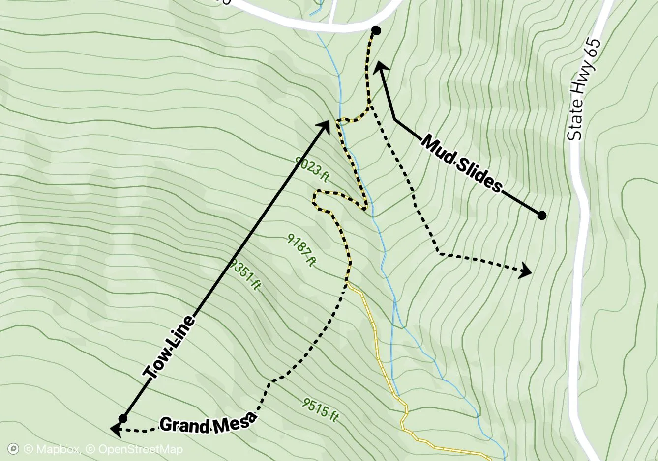 Grand Mesa map
