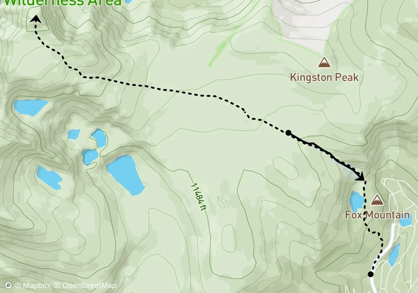 James Peak map