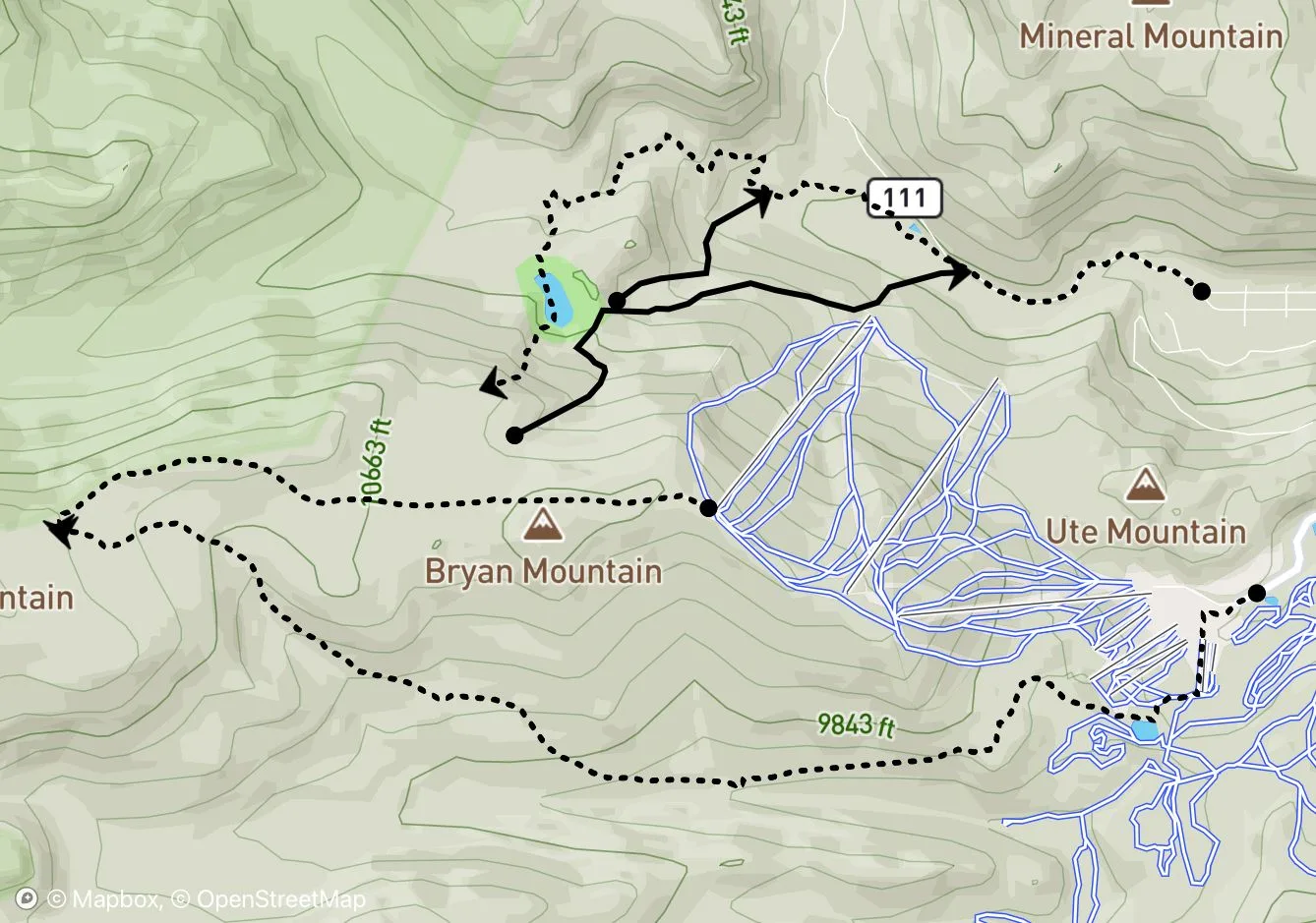 Eldora Backcountry map