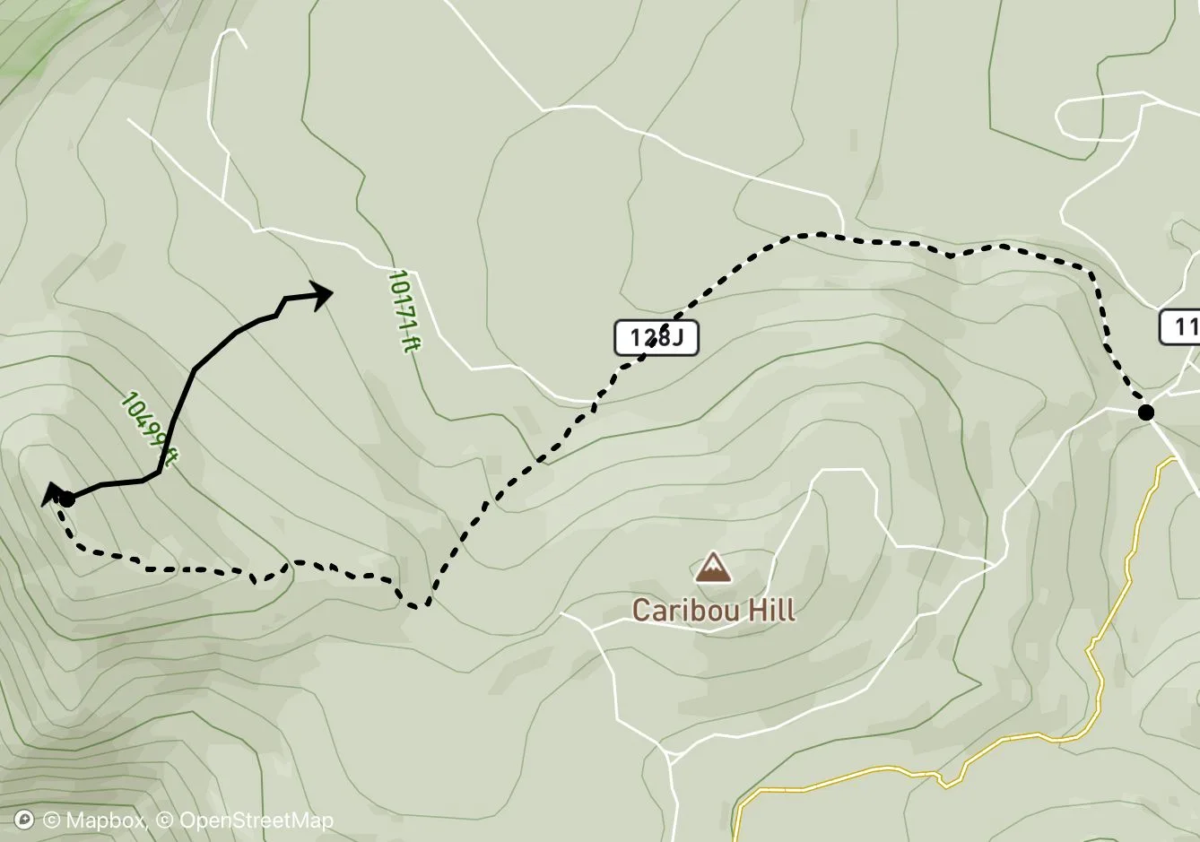 Klondike Mountain map