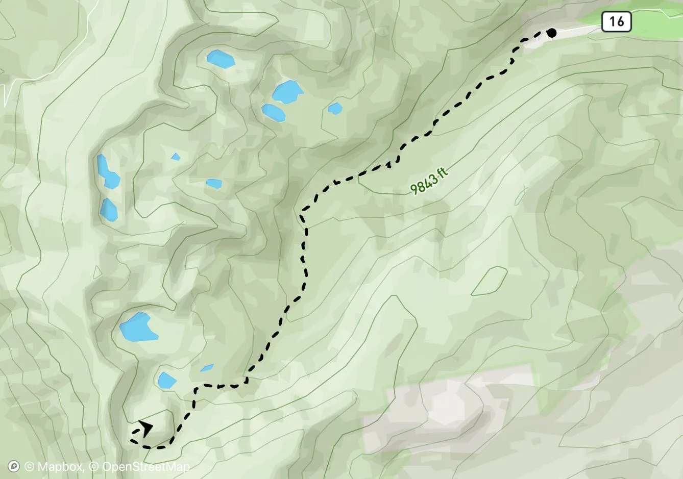 Haystack Mountain map