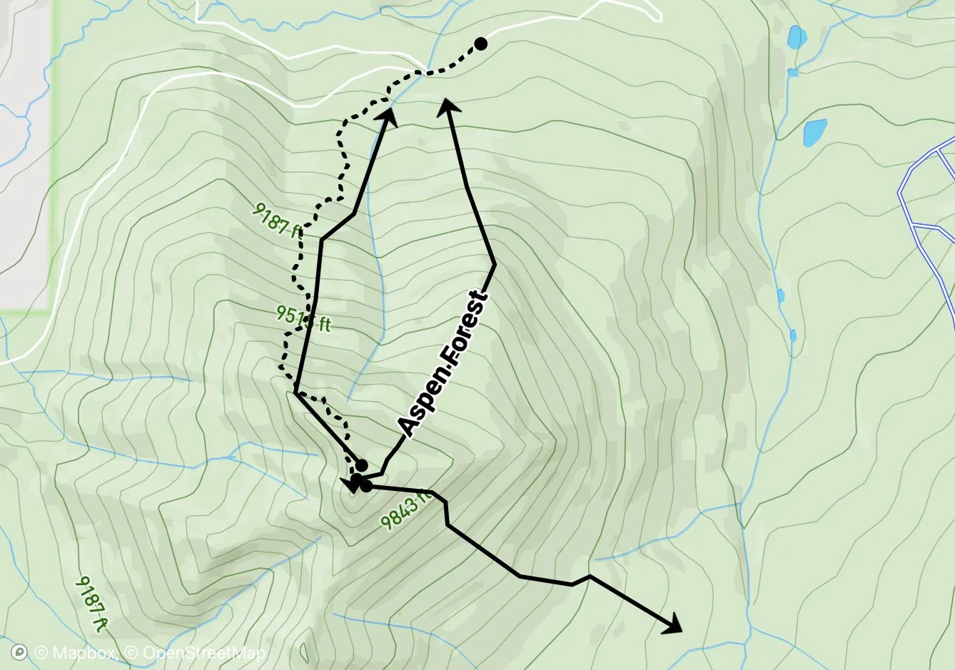 Williams Peak map