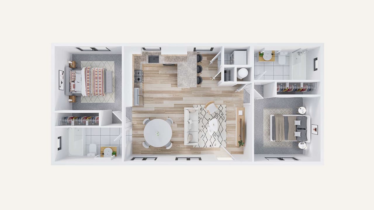 Estate 750+ floor plan drawing