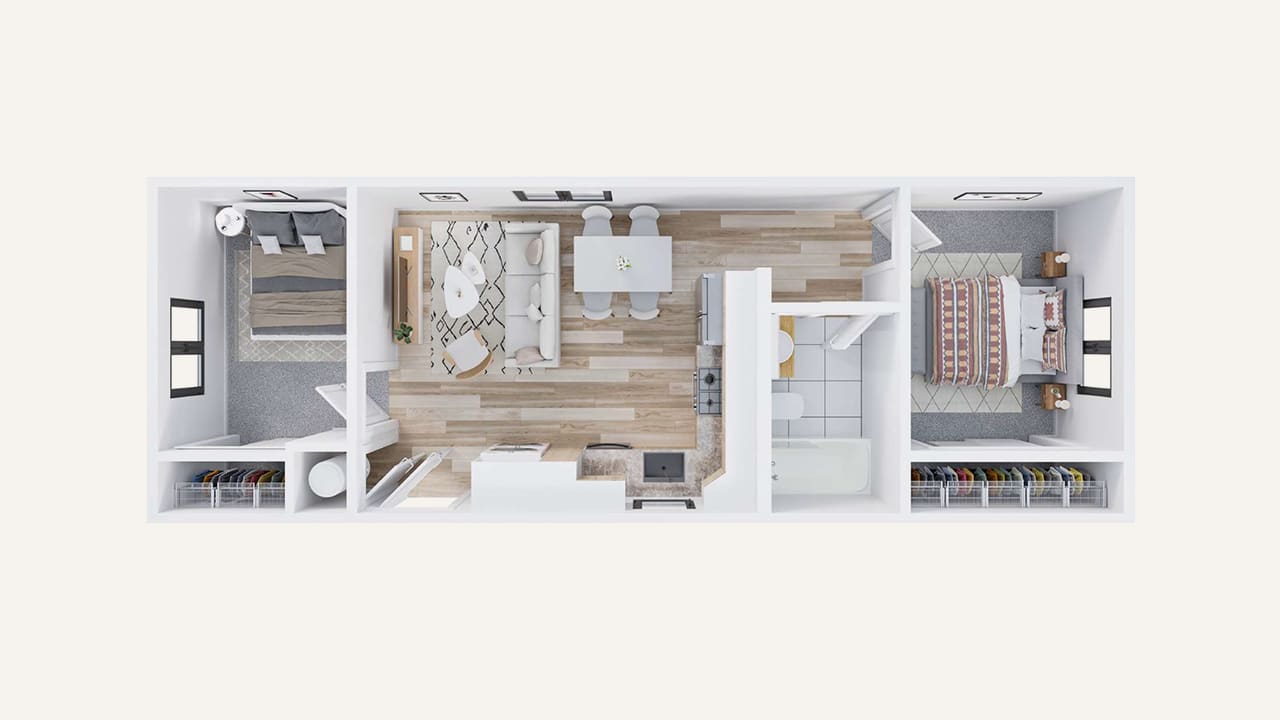 Estate 500 floor plan drawing