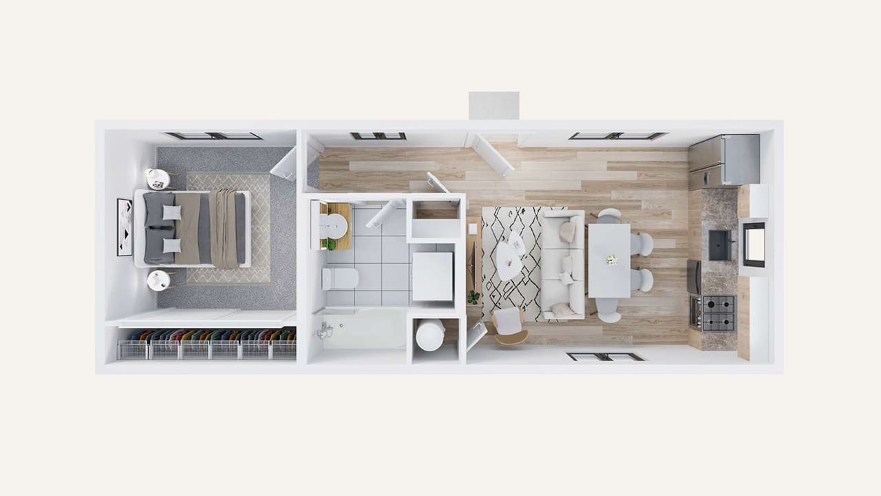 Estate 450 floor plan drawing