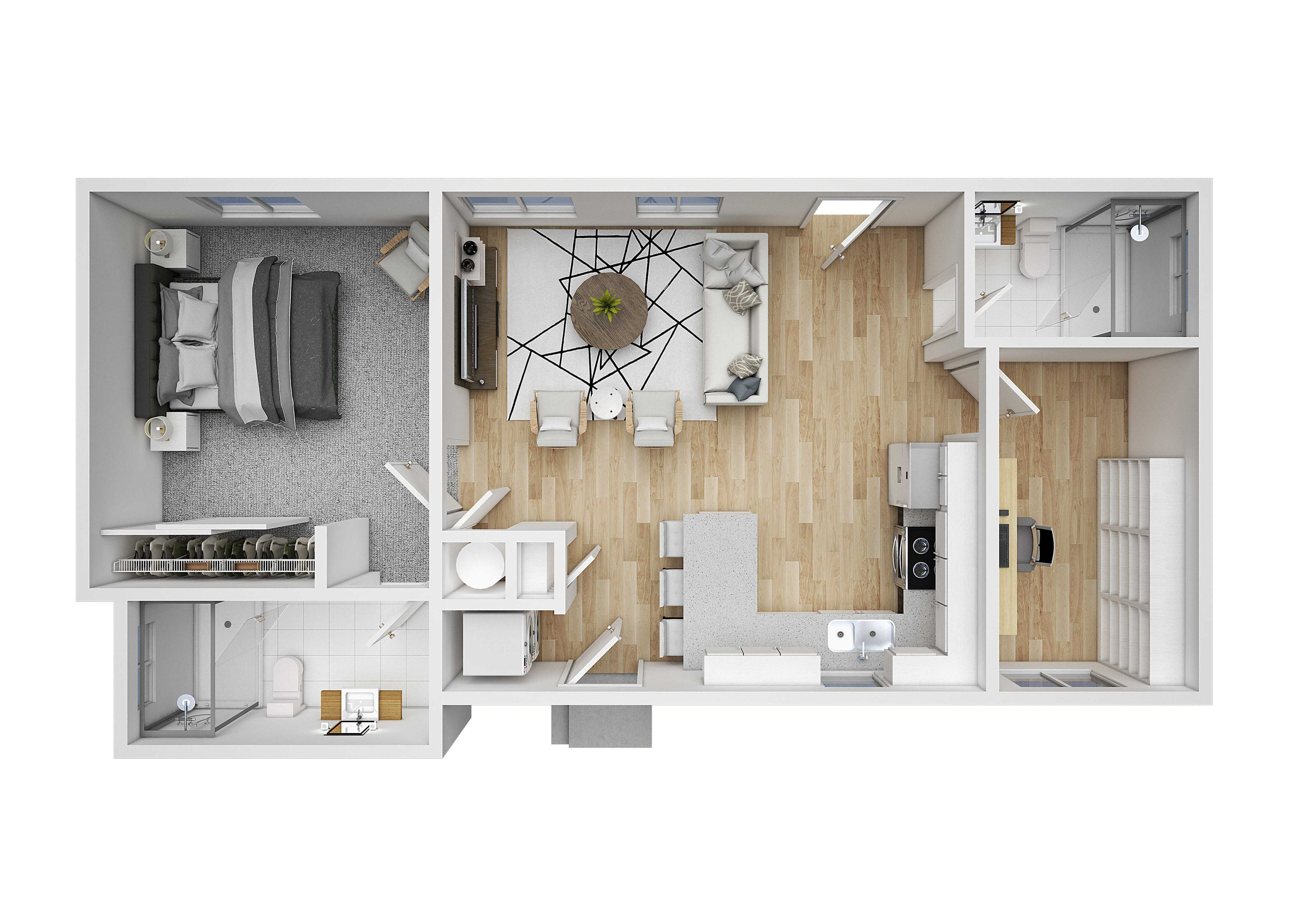 Custom floor plan for the Phillips estate