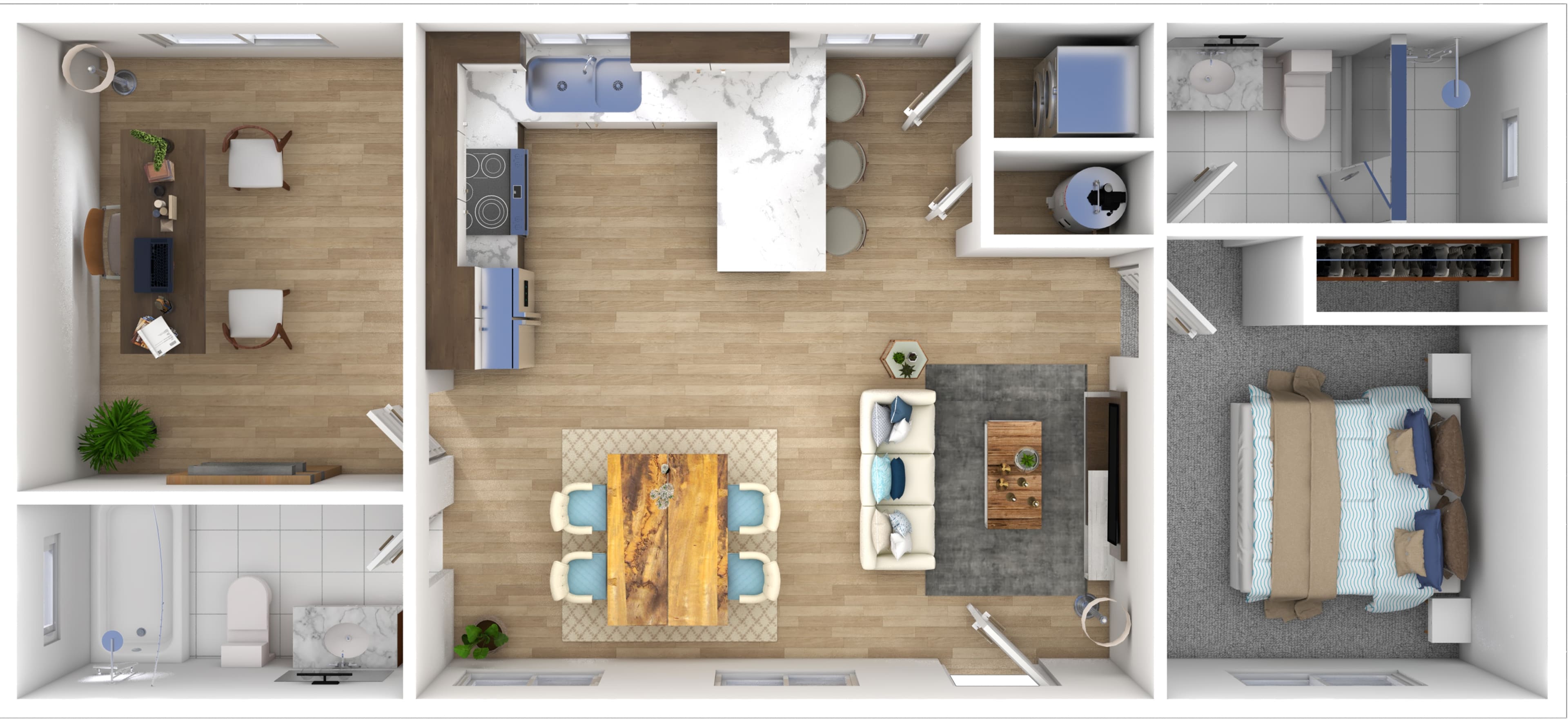 Custom floor plan for the Greentree estate