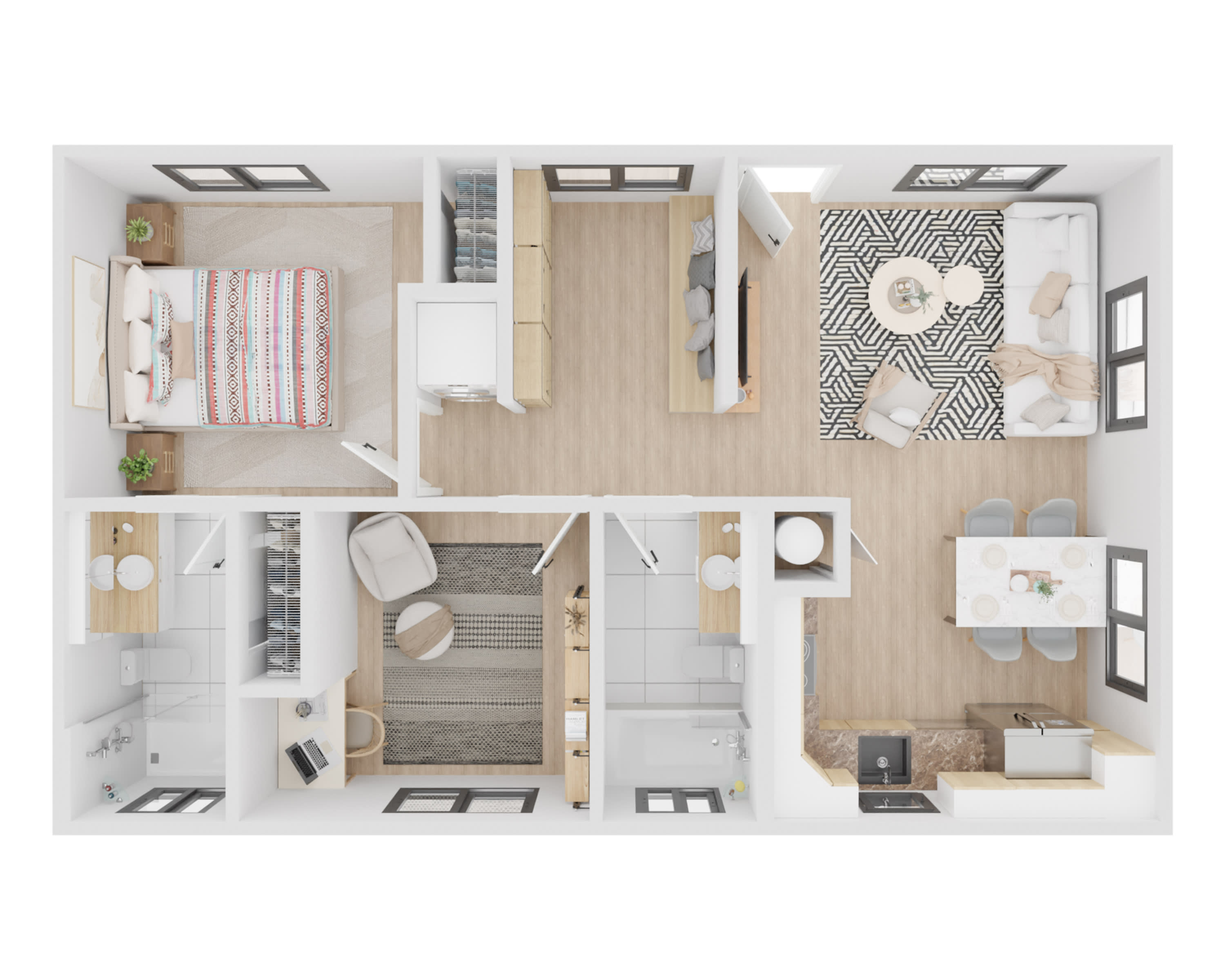 Custom floor plan for the Bonita estate