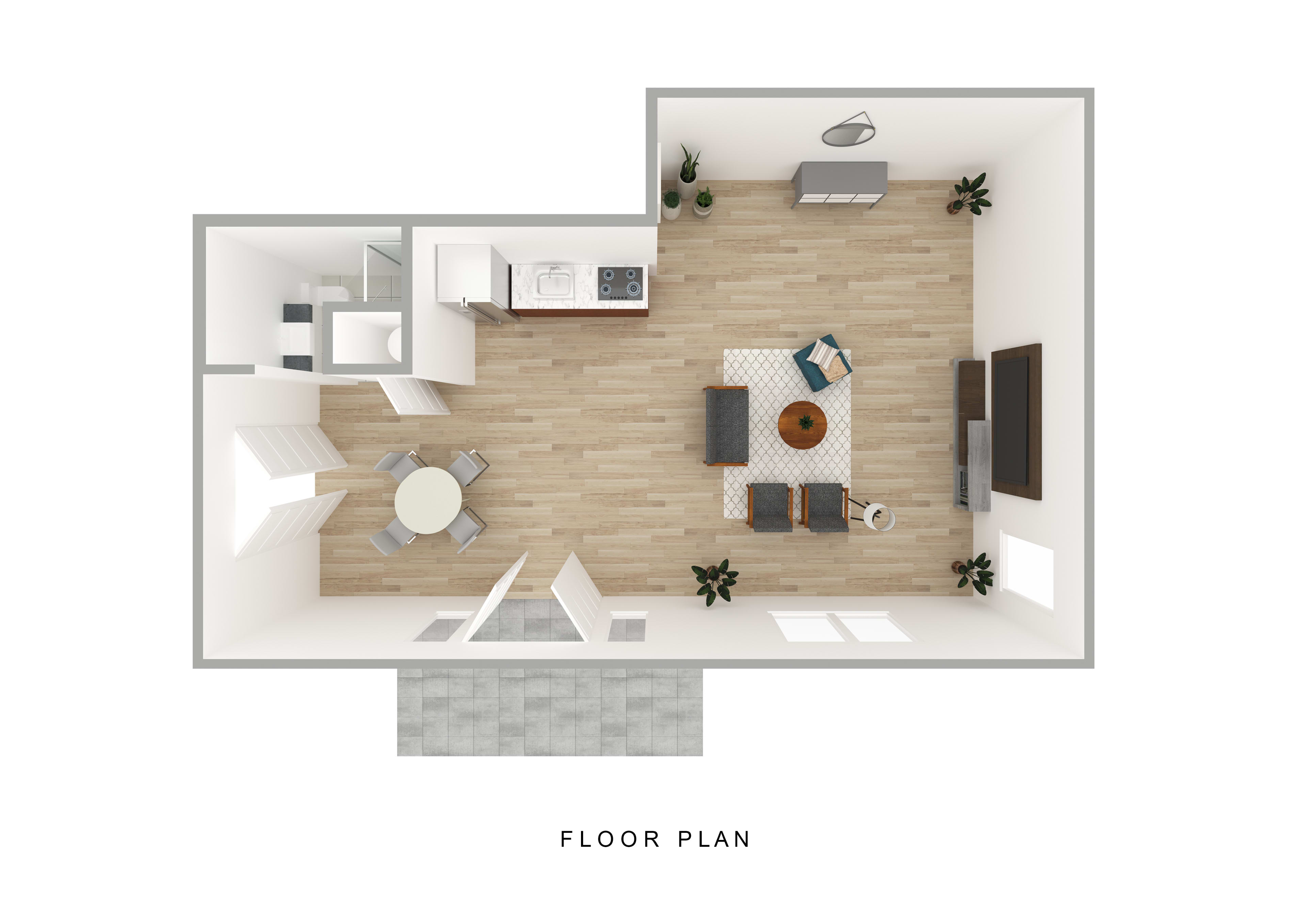 Custom floor plan for the Juniper estate