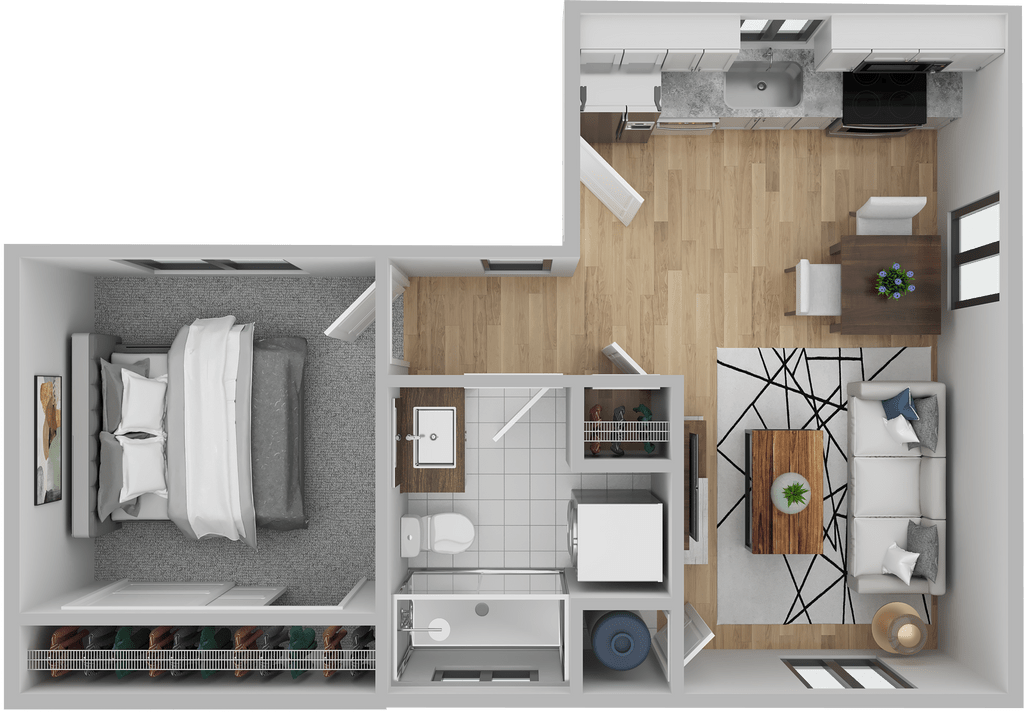Custom floor plan for the Windflower estate
