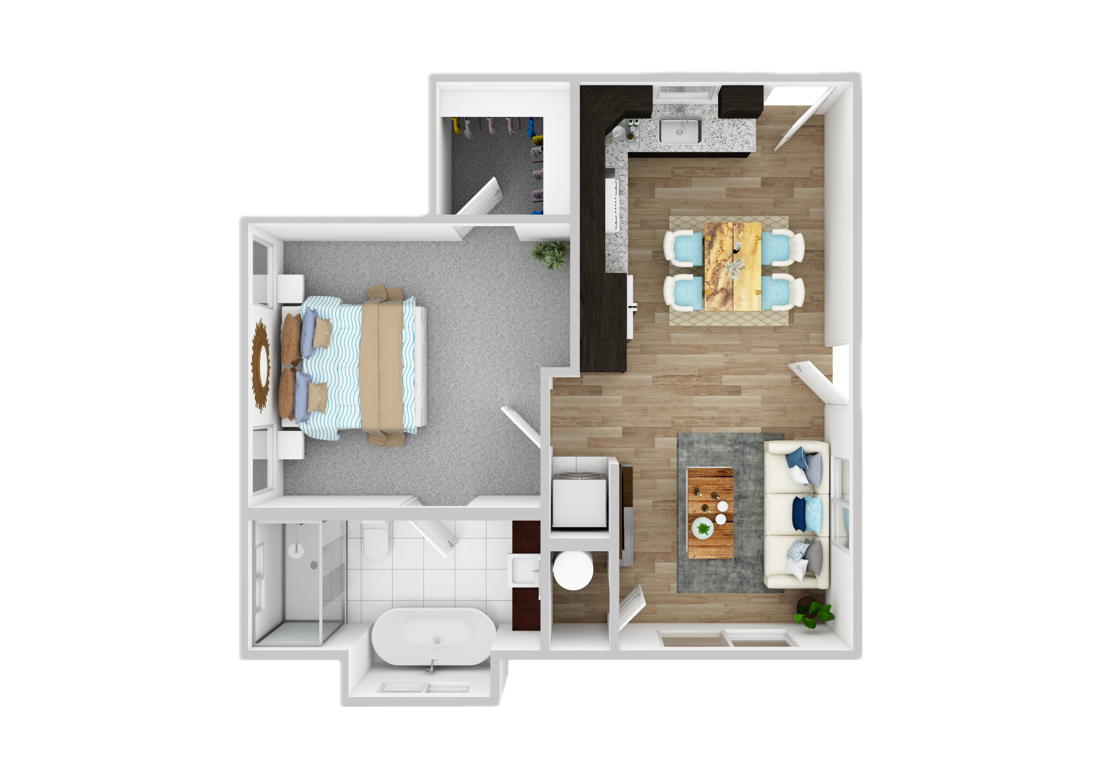 Custom floor plan for the Mustang estate