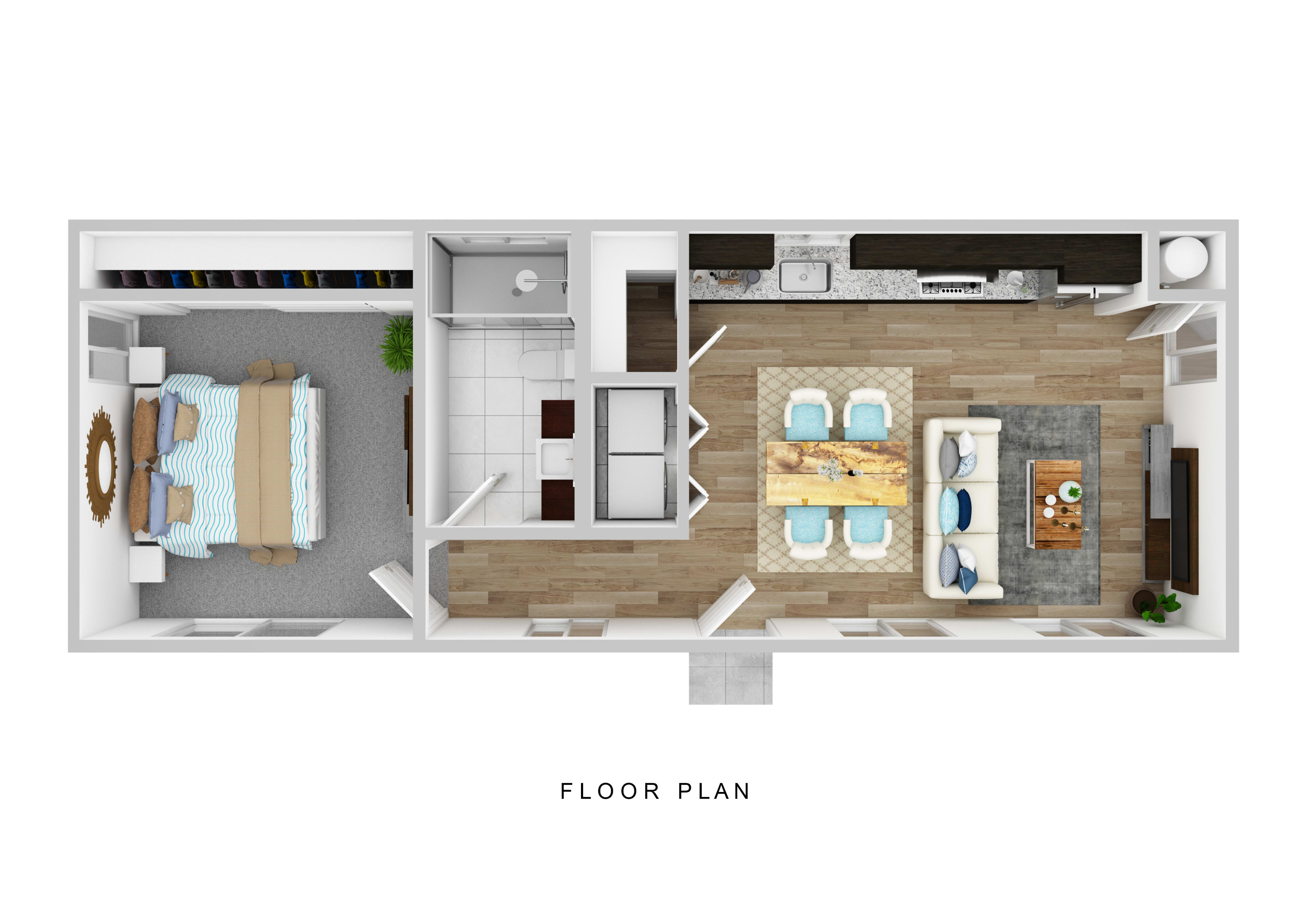 Custom floor plan for the Bronco estate