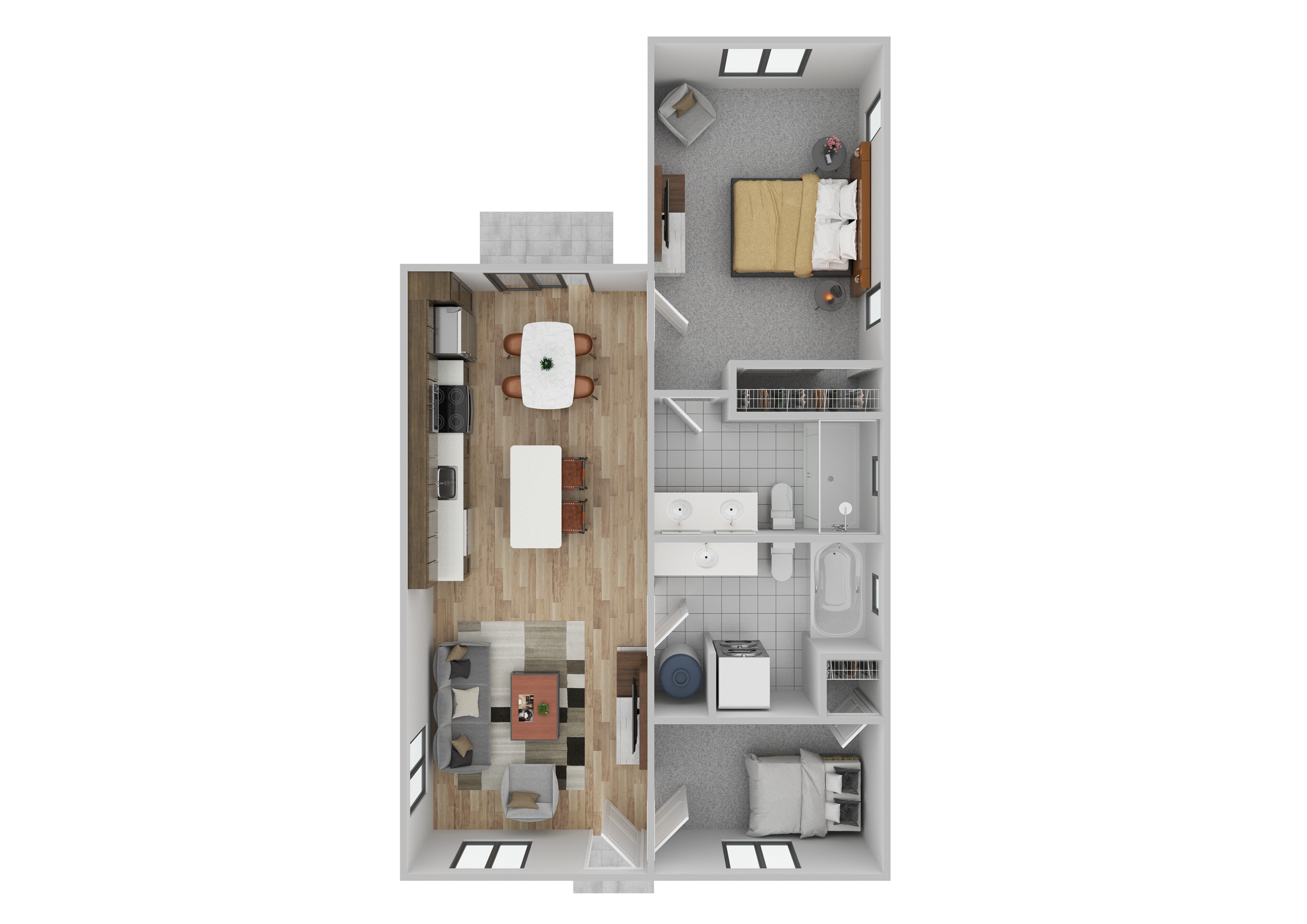 Custom floor plan for the Hillward estate