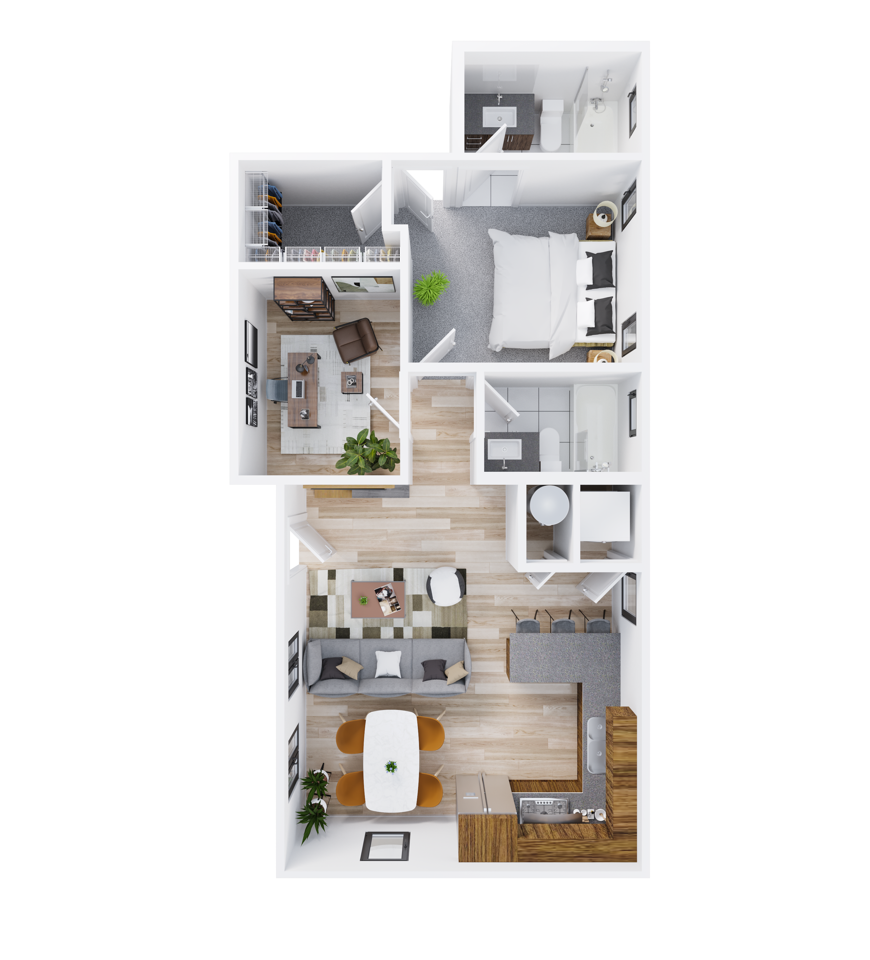 Custom floor plan for the Navarro estate