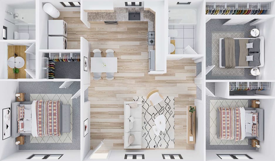 Estate 950 floor plan