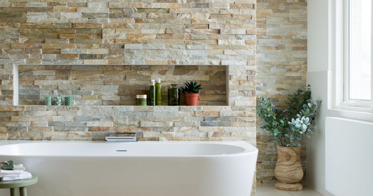Frons breng de actie Stijg Complete badkamer in natuurlijke stijl | Warm en robuust