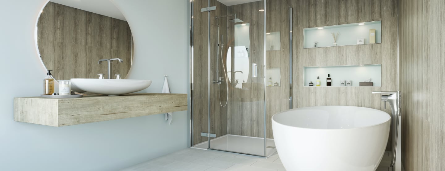 multipanel eigentijdse wand en vloerbekleding