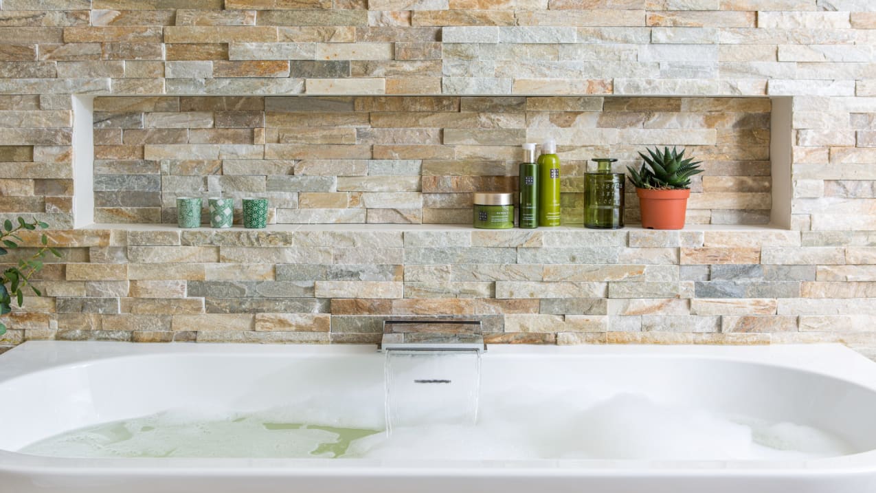 Complete Badkamer In Natuurlijke Stijl Warm En Robuust