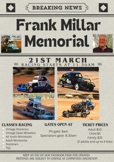 Frank Millar Memorial Day