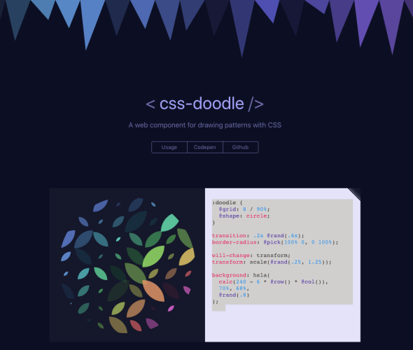 CSSでおしゃれなパターンが作れるcss-doodle - bagelee（ベーグリー）