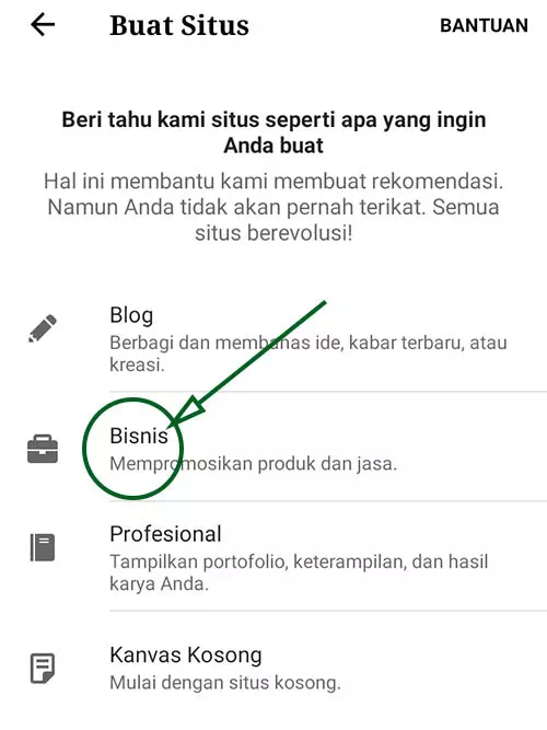 tahap 4 wordpress website gratis di hp android