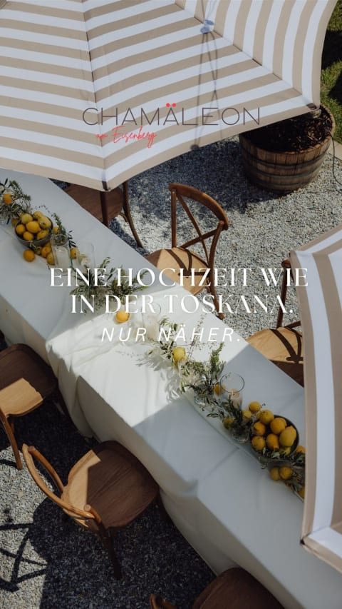 Tuscan wedding ad for Chamäleon am Eisenberg