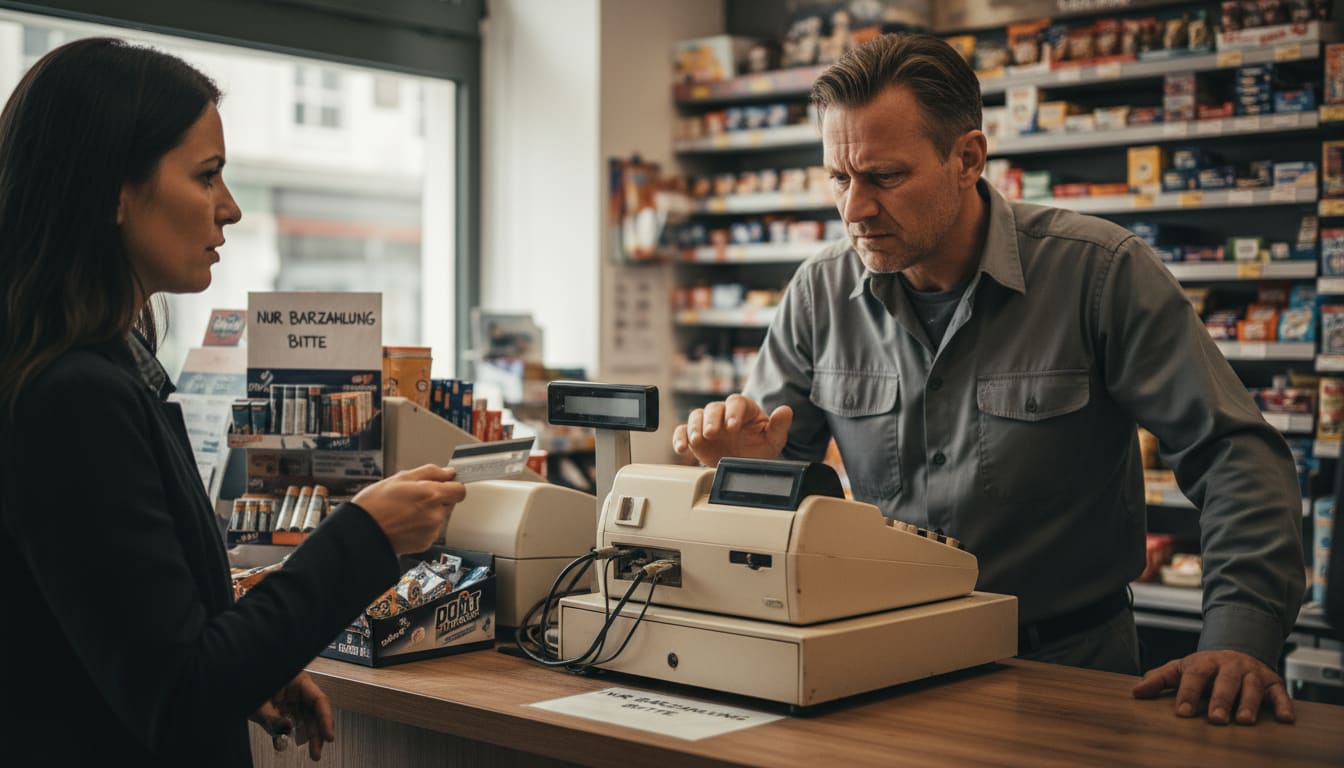 Wechsel einer alten Registrierkasse