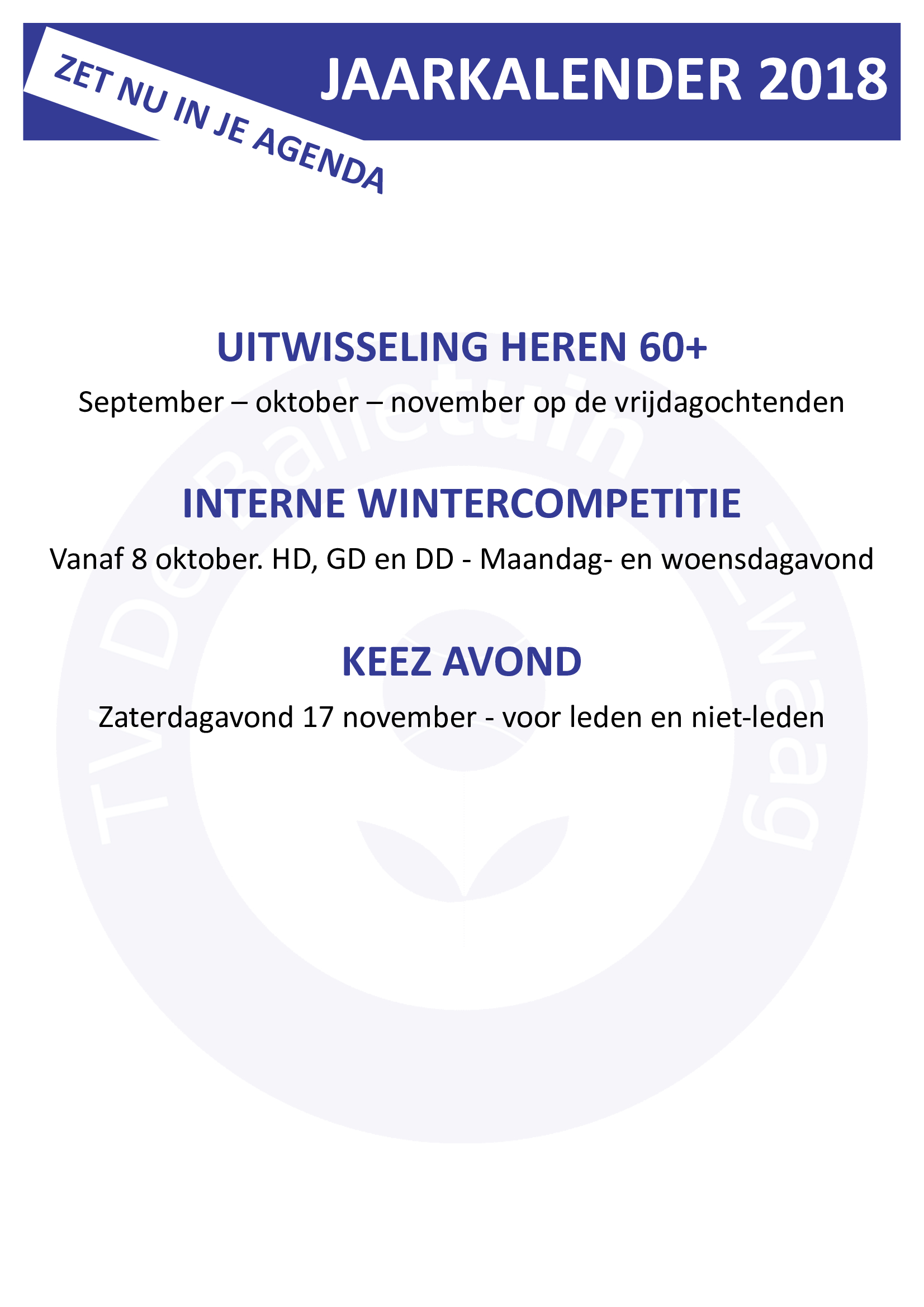 Jaarkalender Jaarkalender 2018 deel 2
