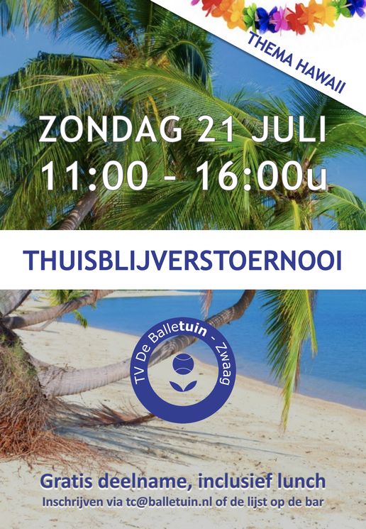 Doe mee met het Thuisblijverstoernooi