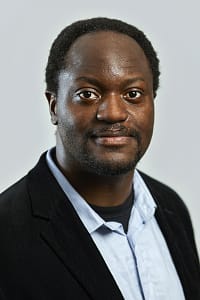 Prof. Dr. Axel-Cyrille Ngonga Ngomo, Institut für Informatik. Foto (Judith Kraft): Prof. Dr. Axel-Cyrille Ngonga Ngomo, Institut für Informatik.