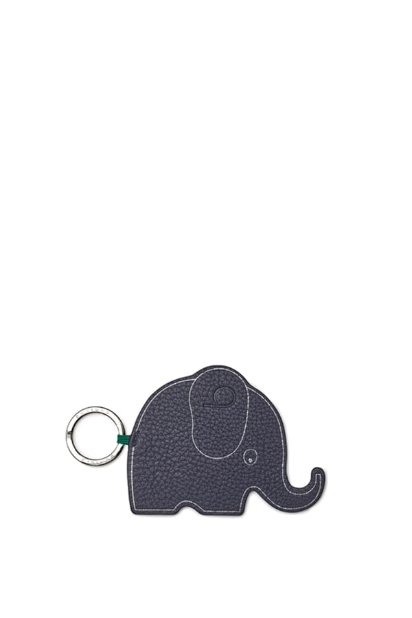 leather elephant keyring