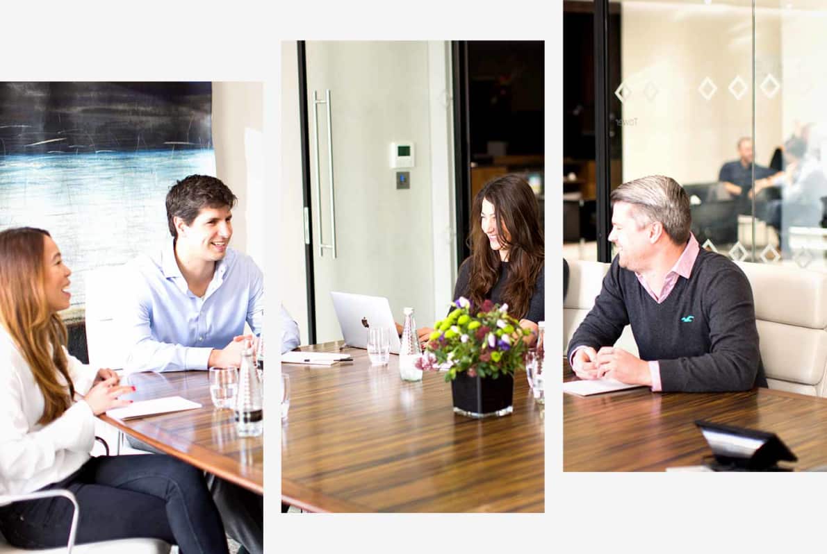 Photo of a team meeting